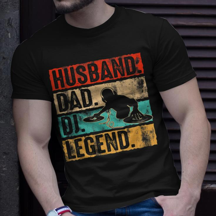 Vatertag Ehemann Papa Dj Legend Dj Disc Jockey Music T-Shirt Geschenke für Ihn