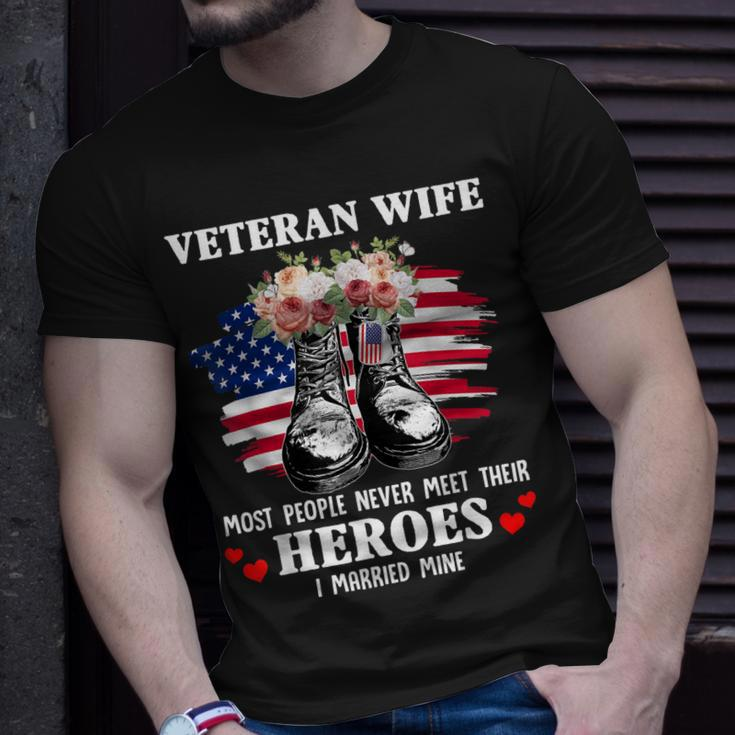 Veteran Wife Most People Never Meet Their Heroes Veteran Day V2T-shirt Gifts for Him