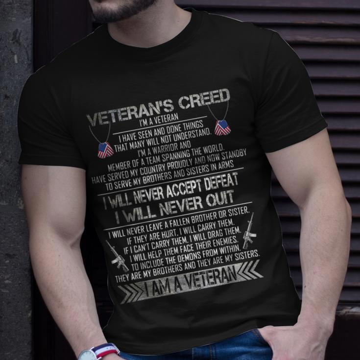 Veterans Creed Im A Veteran Proud Veterans Day T-Shirt Gifts for Him