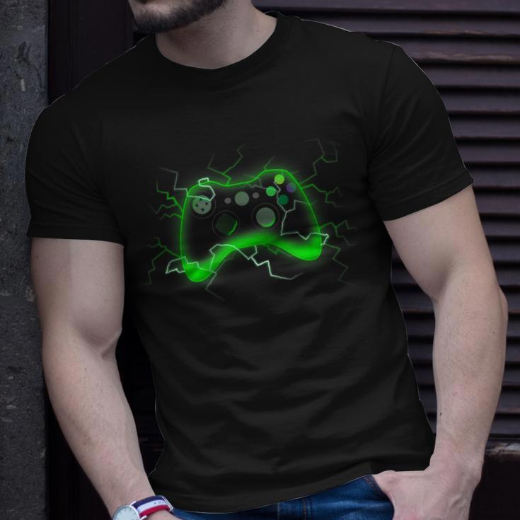 Video Game Controller Shock Lightning Bolt Gaming Gamer T-Shirt Geschenke für Ihn