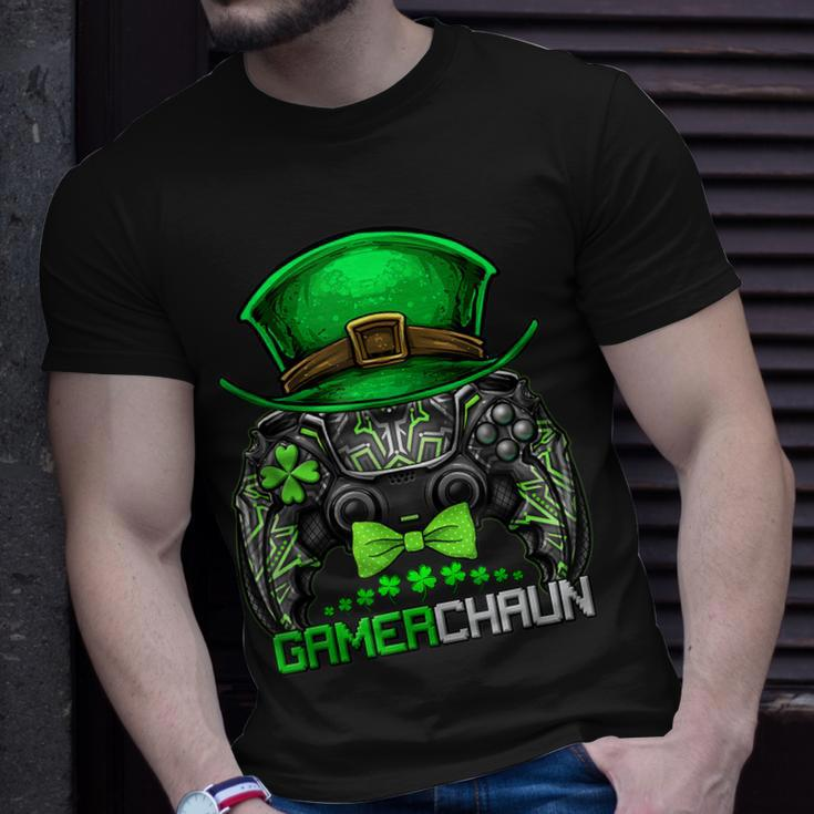 Video Gamer Leprechaun Gamers St Patricks Day Gamerchaun T-Shirt Gifts for Him