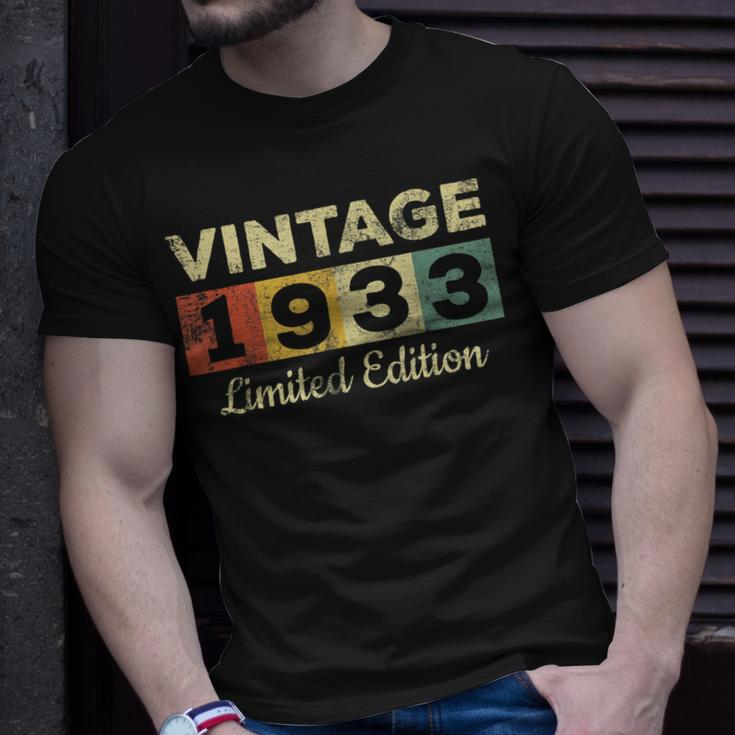 Vintage 1933 90 Years Old Sunset Birthday Party Unisex T-Shirt Gifts for Him