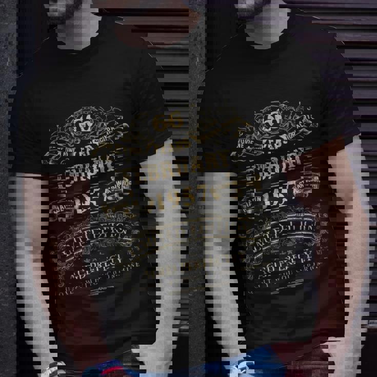 Vintage 1957 Outfit T-Shirt, für 66 Jahre alte Männer und Frauen Geschenke für Ihn
