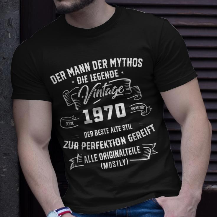 Vintage 1970 Herren T-Shirt, Der Mann Mythos Legende zum 53. Geburtstag Geschenke für Ihn
