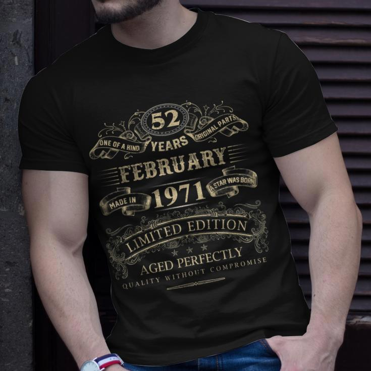 Vintage 1971 T-Shirt für Frauen & Männer zum 52. Geburtstag Geschenke für Ihn