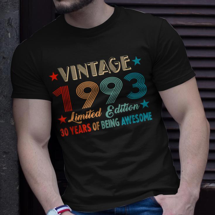 Vintage 1993 Limitierte Auflage 30 Jahre Alt Geburtstag T-Shirt Geschenke für Ihn