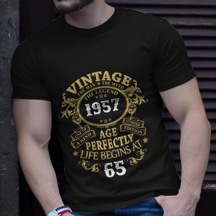 Vintage 65 The Man Myth Legend V2 Unisex T-Shirt Gifts for Him