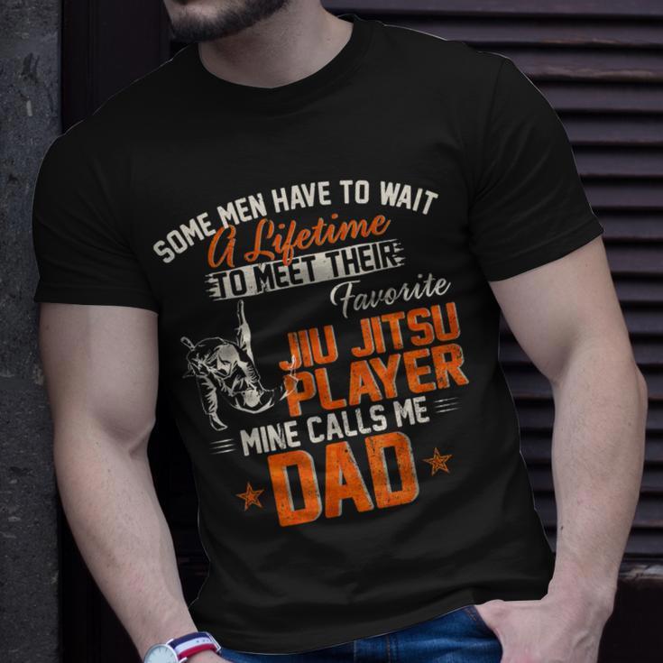 Vintage My Favorite Brazilian Jiu Jitsu Player Calls Me Dad T-Shirt Gifts for Him