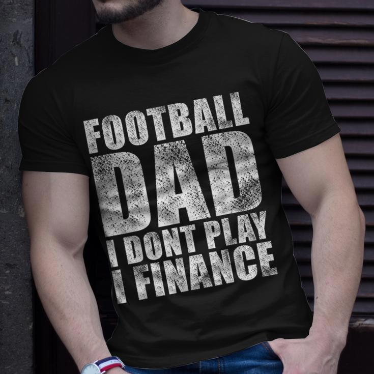 Mens Vintage Football Dad I Dont Play I Finance T-Shirt Gifts for Him
