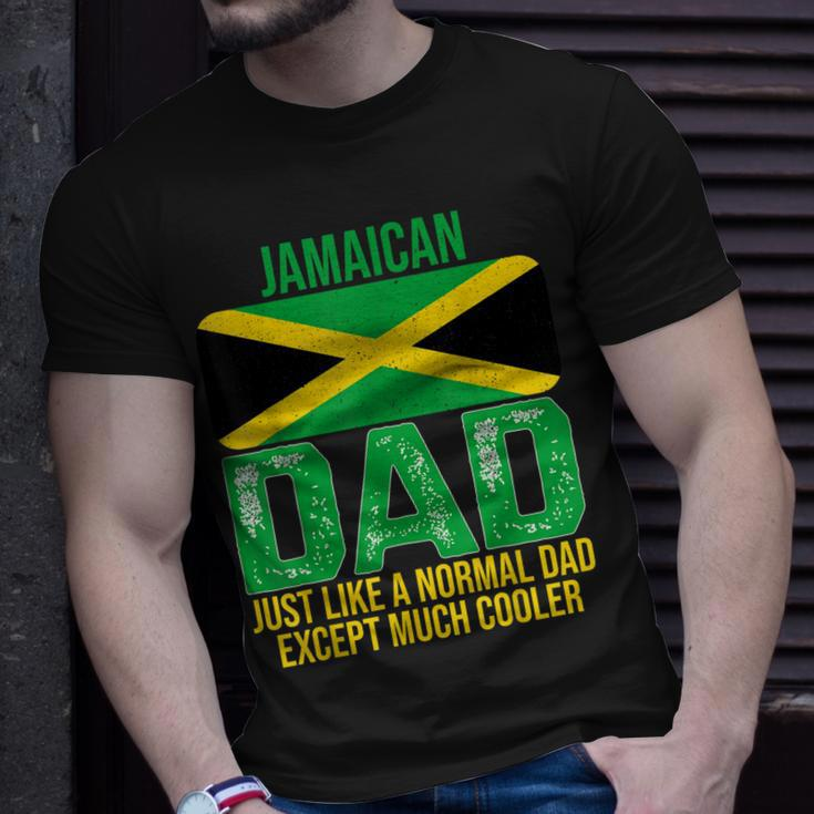 Mens Vintage Jamaican Dad Jamaica Flag For Fathers Day T-Shirt Gifts for Him
