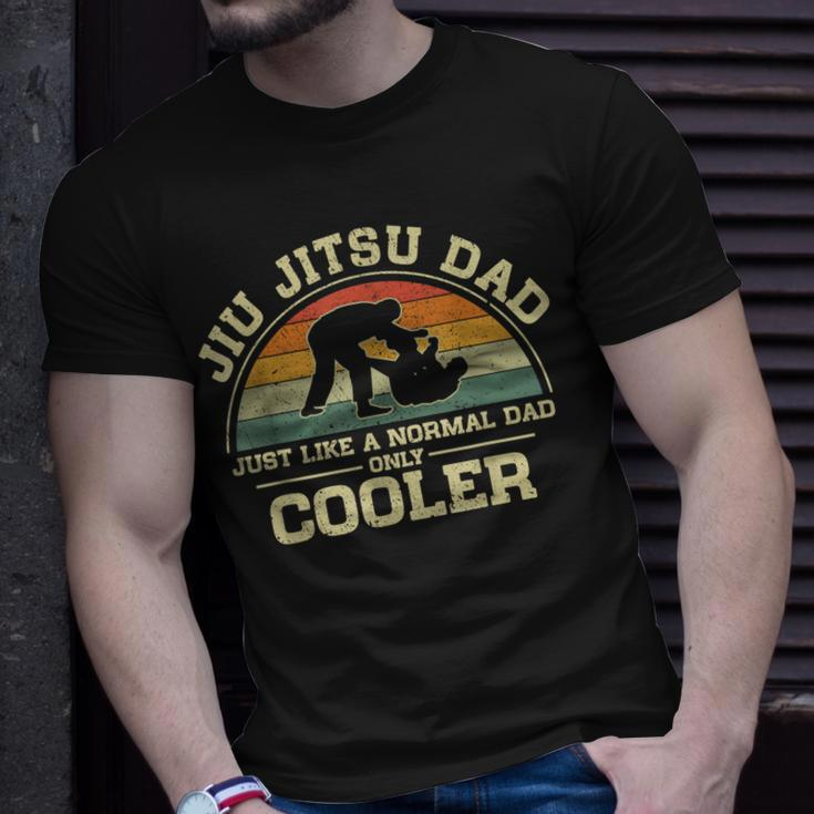 Mens Vintage Jiu Jitsu Dad Just Like A Normal Dad Only Cooler T-Shirt Gifts for Him