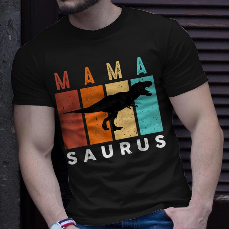 Vintage Mamasaurus Family Mama Saurus Dinosaurs Grandma Grab Unisex T-Shirt Gifts for Him