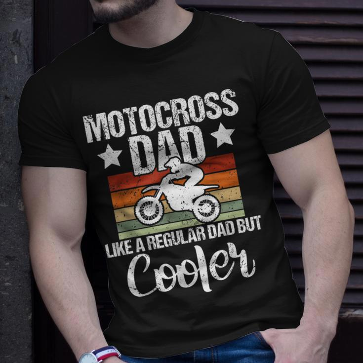 Mens Vintage Motocross Dad Dirt Bike Motocross Dirt Bike T-Shirt Gifts for Him