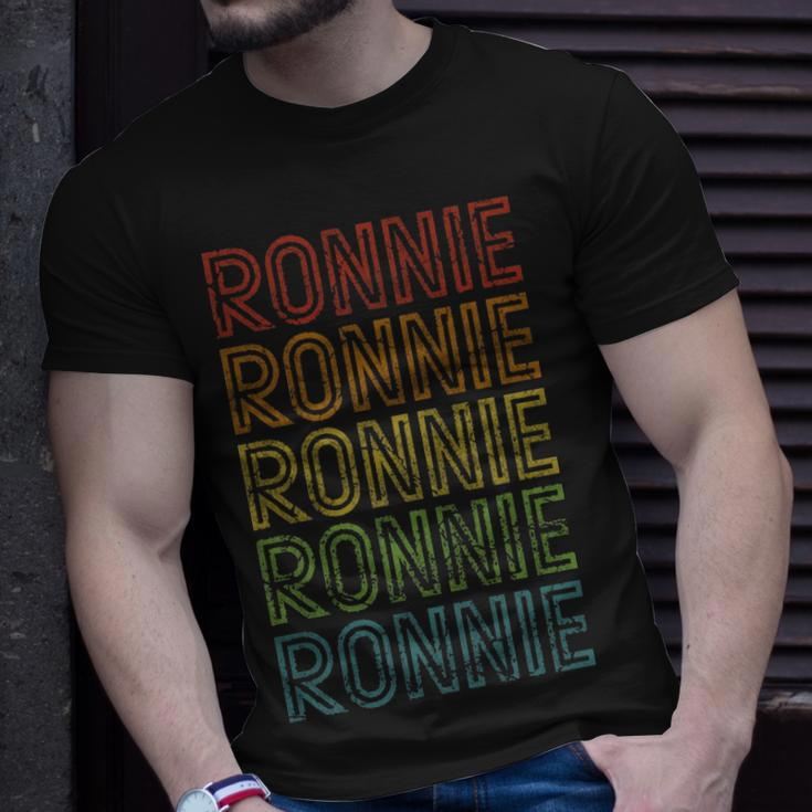 Vintage Ronnie Cool Name Birthday Gift Unisex T-Shirt Gifts for Him