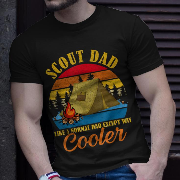 Vintage Scout Dad Except Way Cooler Normal Dad Fathers Day T-Shirt Gifts for Him