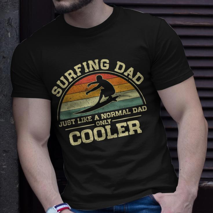 Mens Vintage Surfing Dad Just Like A Normal Dad Only Cooler T-Shirt Gifts for Him