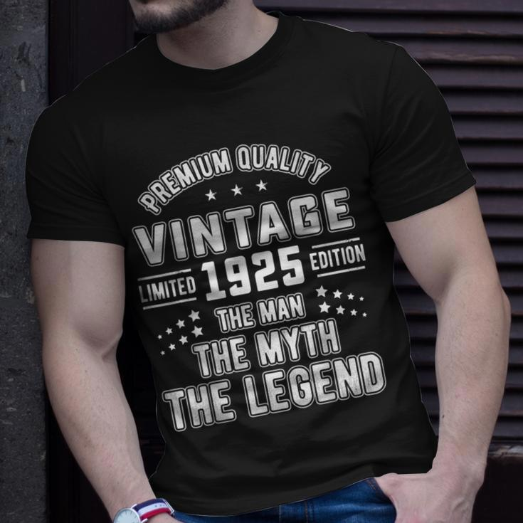 Vintage The Man Myth Legend 1925 97Th Birthday 97 Years Old Gift For Mens Unisex T-Shirt Gifts for Him