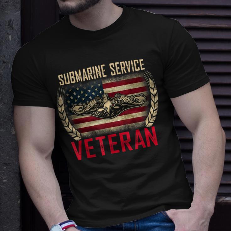 Vintage Us Navy Submarine Service Veteran T Unisex T-Shirt | Mazezy