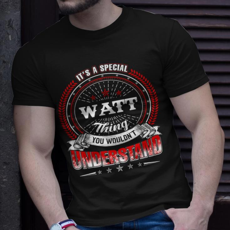 Wat Family Crest Watt Watt Clothing WattWatt T Gifts For The Watt Unisex T-Shirt Gifts for Him