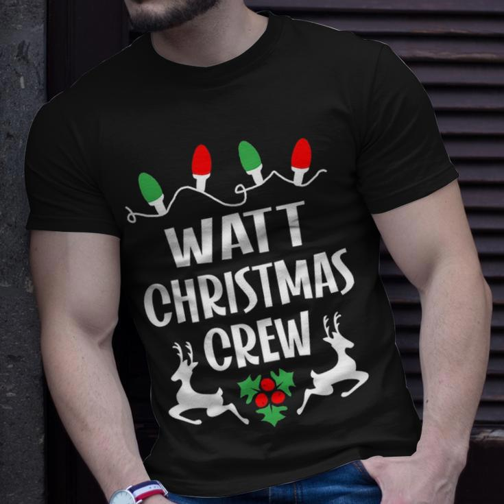 Watt Name Gift Christmas Crew Watt Unisex T-Shirt Gifts for Him