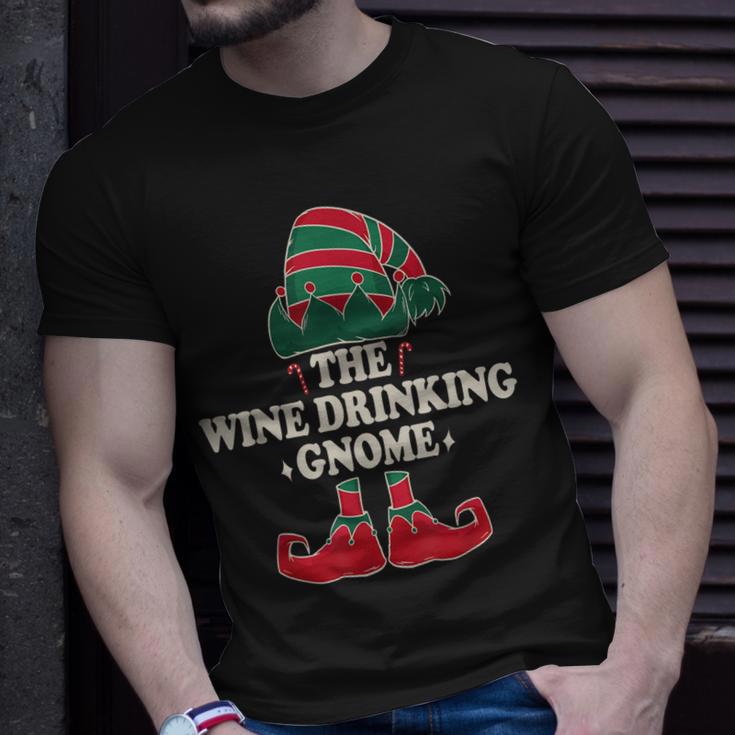 Weintrinkender Gnom Herren T-Shirt, Lustiges Motiv für Weinliebhaber Geschenke für Ihn