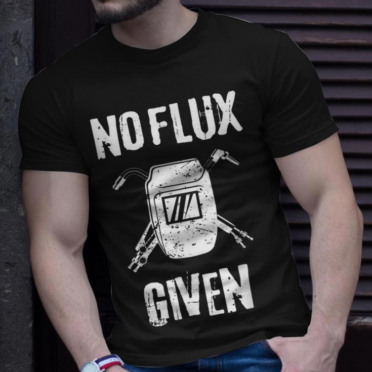 Mens Welder Welding Pun No Flux Given DistressedT-shirt Gifts for Him