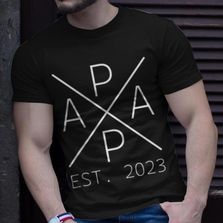 Werdender Papa Est 2023 Stolzer Papa 2023 T-Shirt Geschenke für Ihn