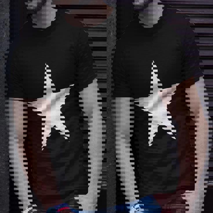 White Star On Front Unisex T-Shirt Gifts for Him