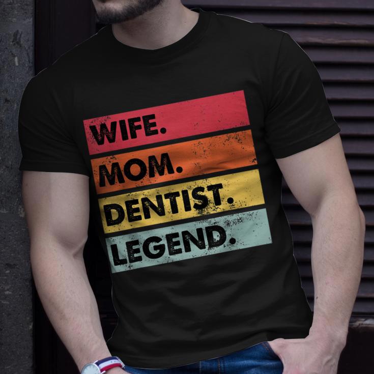 Wife Mom Dentist Legend Lustige Zahnärzte Mutter Frauen T-Shirt Geschenke für Ihn