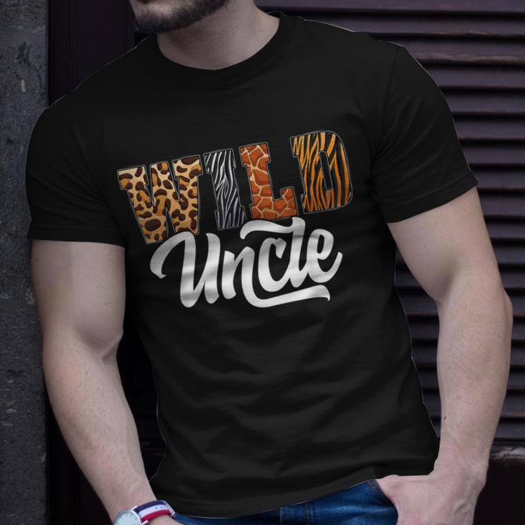 Wild Uncle Zoo Born Wild Birthday Safari Jungle Unisex T-Shirt Gifts for Him