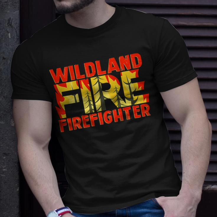 Wildland Fire Rescue Department Firefighters Firemen Uniform T-Shirt Gifts for Him