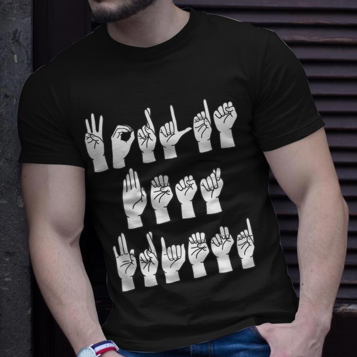 Worlds Best Friend Zeichensprache Fingerzauber Asl Für Frauen T-Shirt Geschenke für Ihn