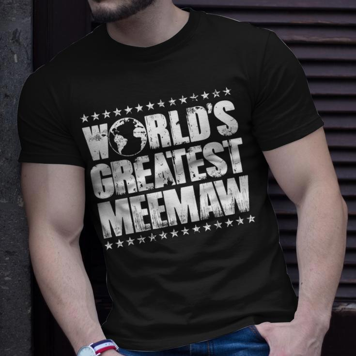 Worlds Greatest MeemawBest Ever Award Gift Unisex T-Shirt Gifts for Him