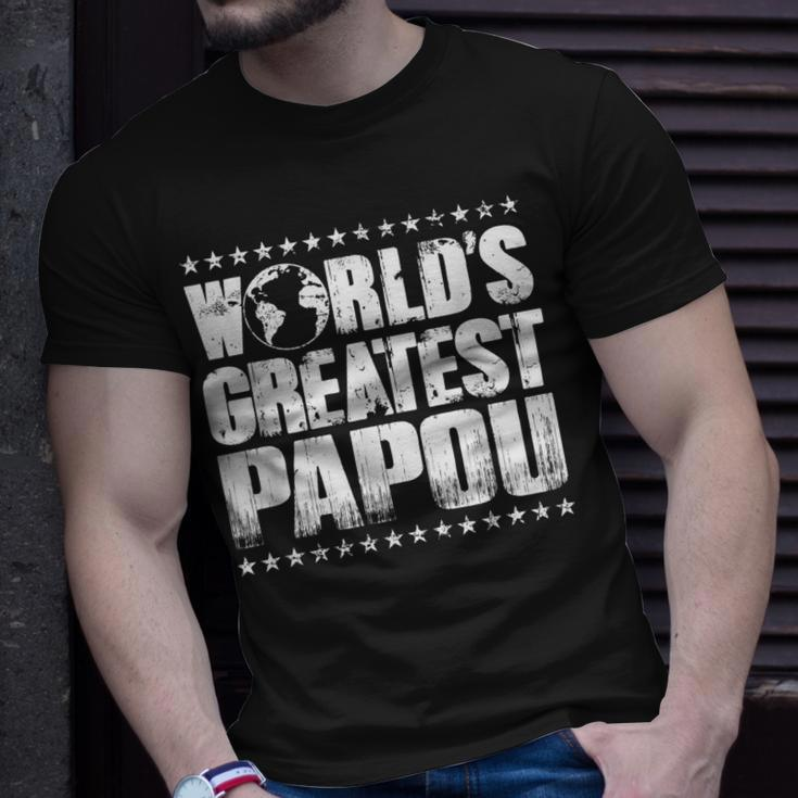 Worlds Greatest PapouBest Ever Award Gift Unisex T-Shirt Gifts for Him