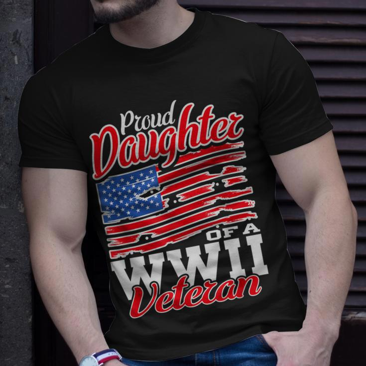 Wwii Veteran Usa Proud Daughter Women Girls T-shirt Gifts for Him