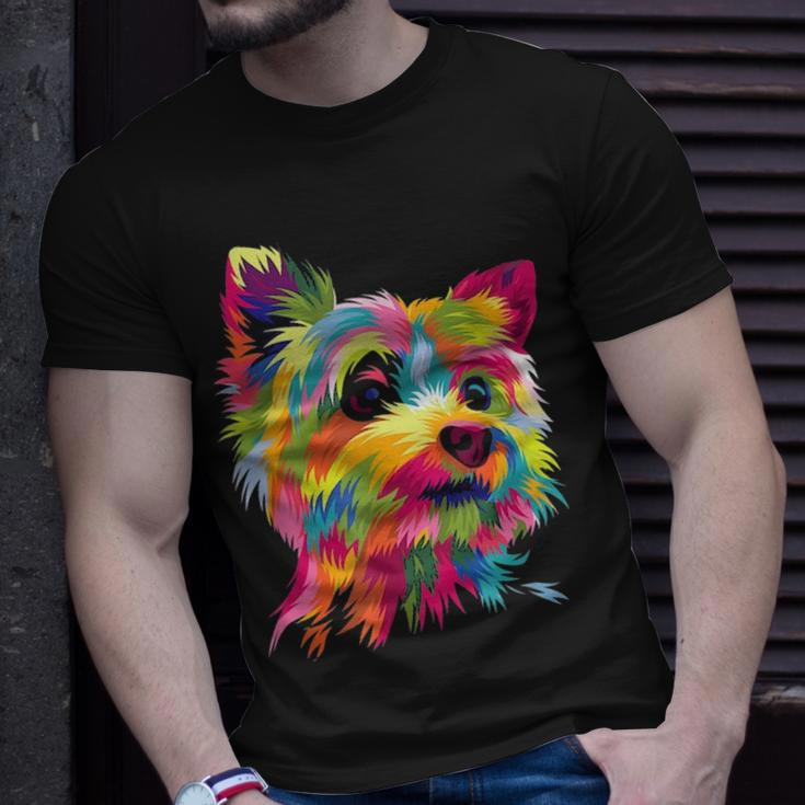 Yorkshire Terrier Funny Yorkie Pop Art Popart Dog Gift Unisex T-Shirt Gifts for Him
