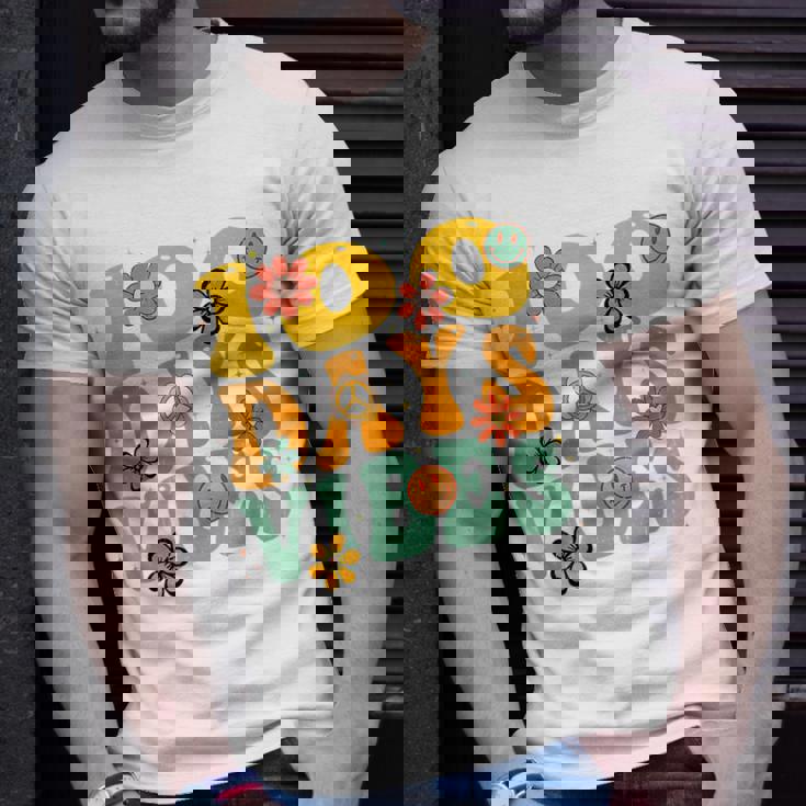 100 Days Of School Vibes 100Th Day Of School Retro GroovyT-shirt Gifts for Him