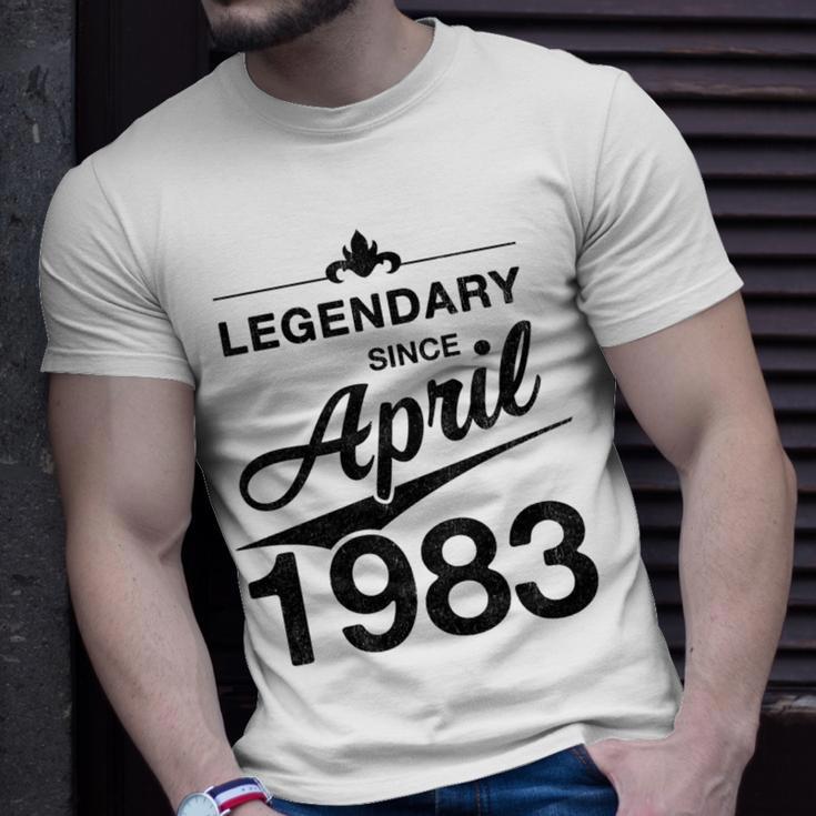 40 Geburtstag 40 Jahre Alt Legendär Seit April 1983 V5 T-Shirt Geschenke für Ihn