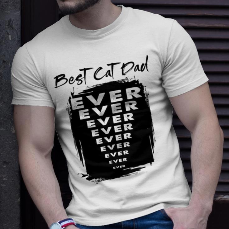 Best Cat Dad Ever V2 Unisex T-Shirt Gifts for Him
