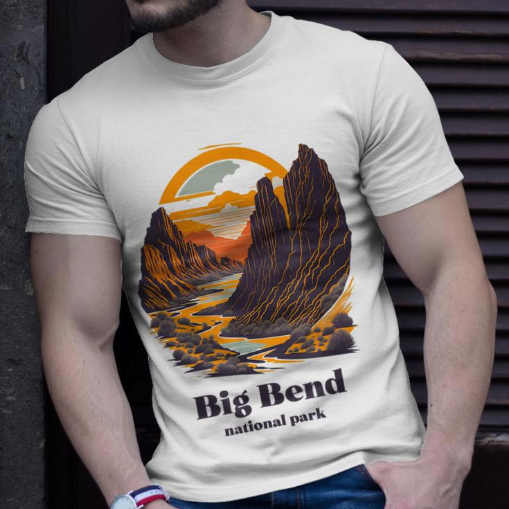 Big Bend National Park Texas Cool Vintage Style Unisex T-Shirt Gifts for Him