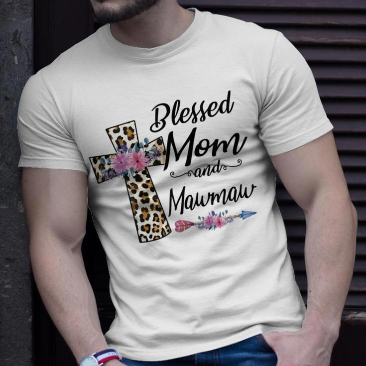 Blessed To Be Called Mom And Mawmaw Floral Mothers Day Gift For Womens Unisex T-Shirt Gifts for Him