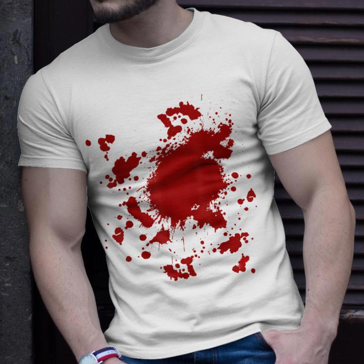 Blood Splatter Costume Gag Fancy Dress Scary Halloween T-shirt Gifts for Him