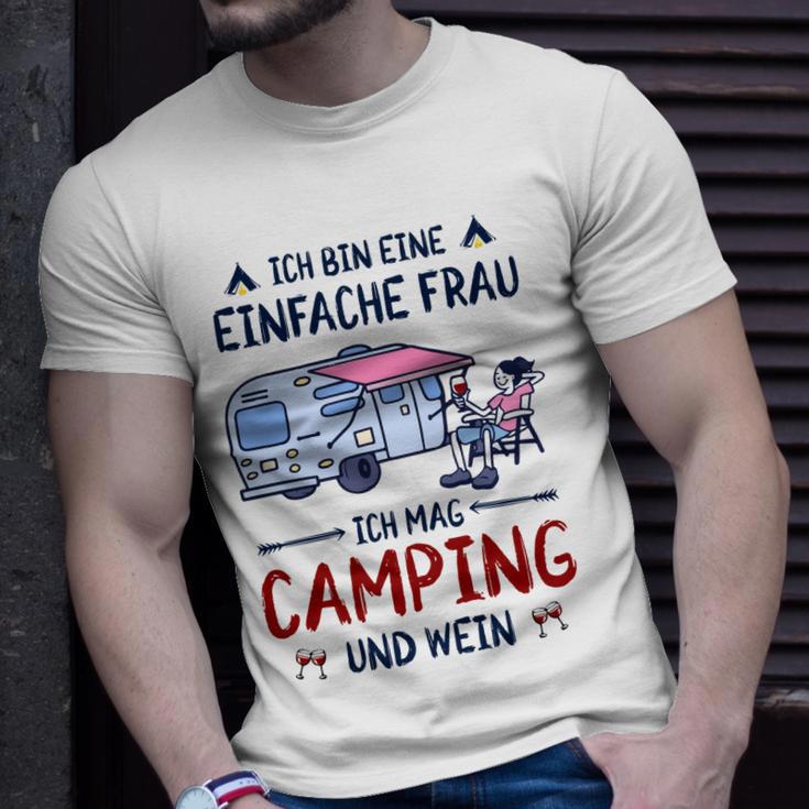 Camping Ich Bin Einfache Frau T-Shirt Geschenke für Ihn