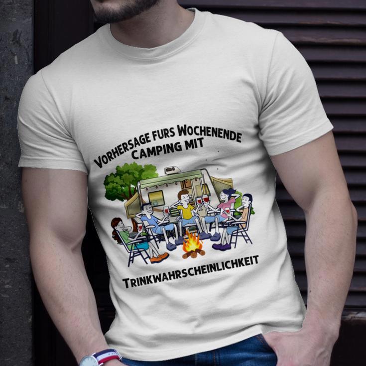 Camping Vorhersage Fürs Wpchenende T-Shirt Geschenke für Ihn