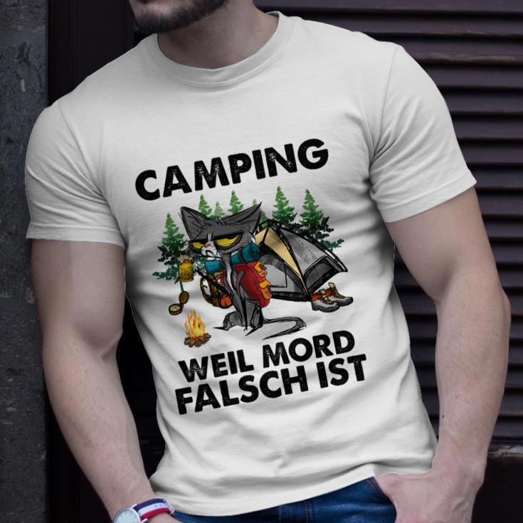 Camping Weil Mord Falsch Ist T-Shirt Geschenke für Ihn