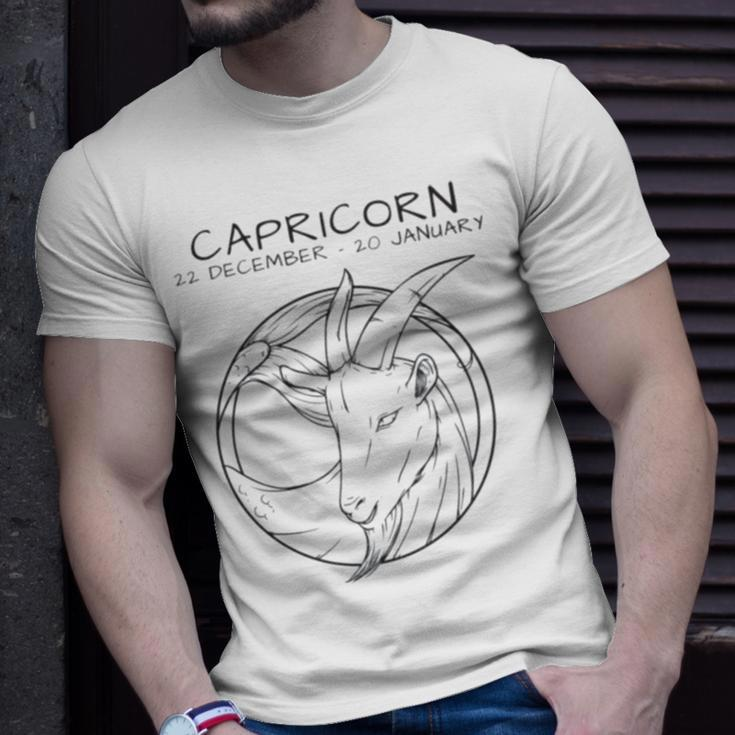 Capricorn Icon Design Unisex T-Shirt Gifts for Him