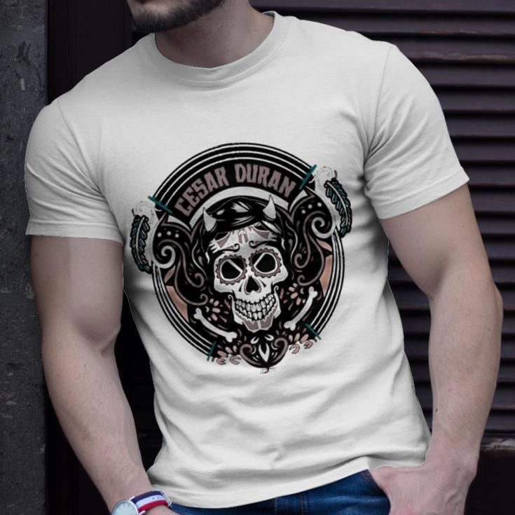 Cesar Duran Sugar Skull Unisex T-Shirt Gifts for Him