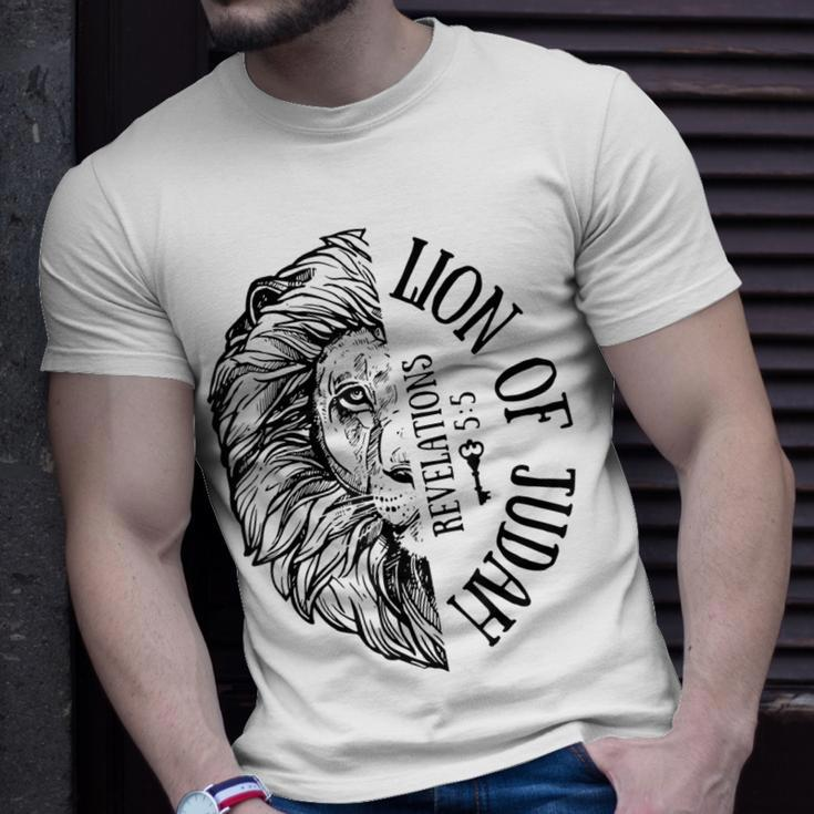 Mens Womens Christian Jesus Lion Of Tribe Judah Cross T-Shirt Gifts for Him