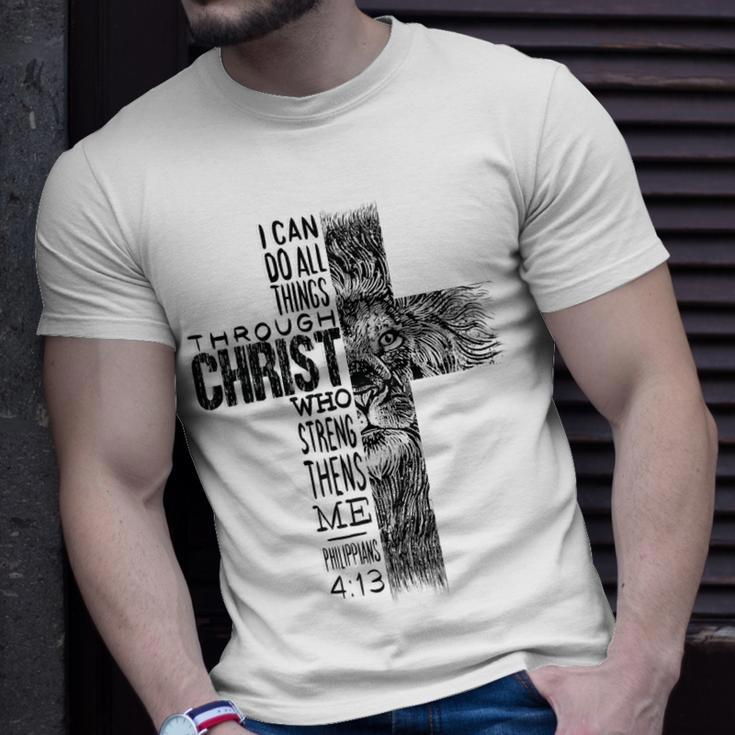 Christian Jesus Lion Of Tribe Judah Cross Lion Of Judah V5 T-Shirt Gifts for Him