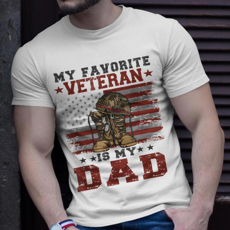 Dad Veterans Day My Favorite Veteran Is My Dad Costume T-Shirt Gifts for Him